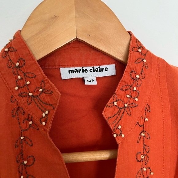 Orange Button Down Shirt - Picture 3 of 6